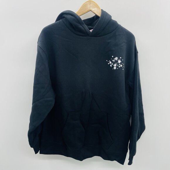 Wild Fable Women Small Oversized Perfect Hoodie Sweatshirt Black Disco Ball 328 - Picture 2 of 7